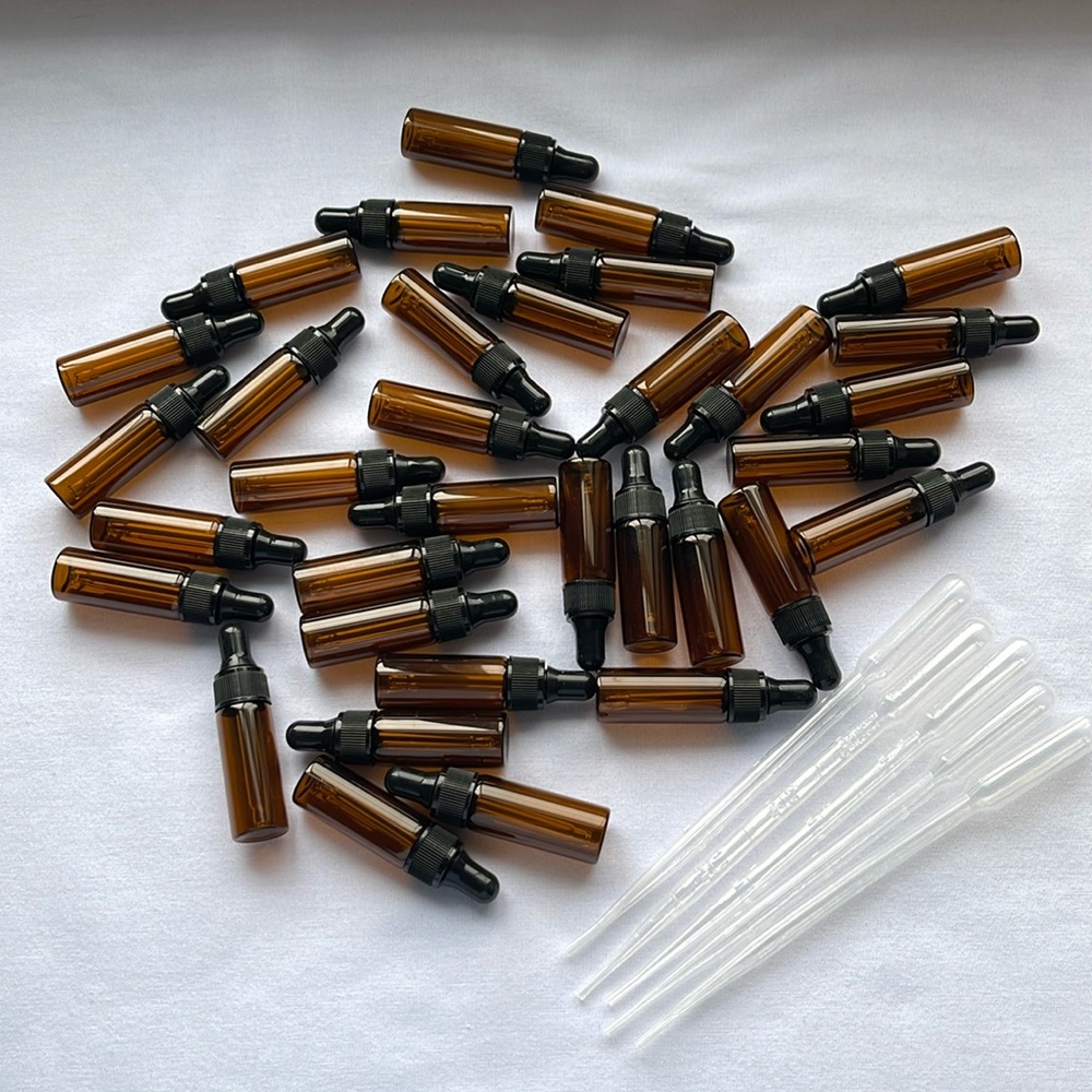 Amber Glass Droppers